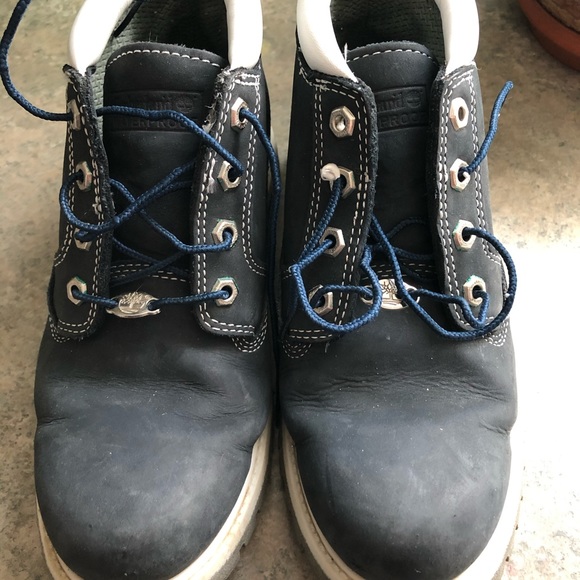 Timberland ankle boots women 8 navy blue - Picture 9 of 10